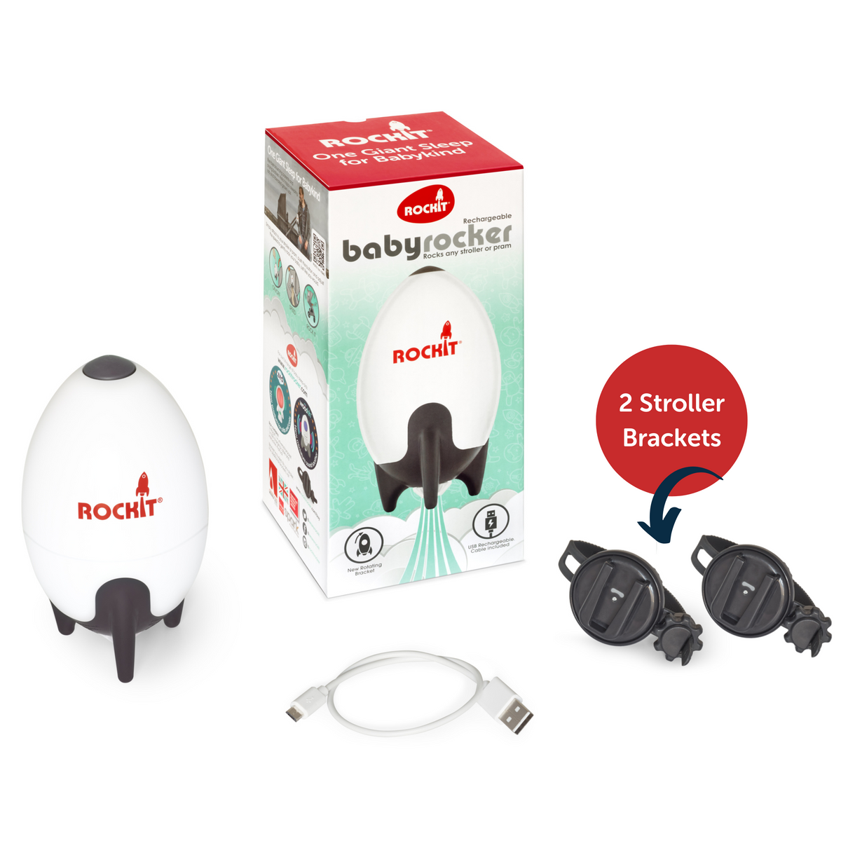 Rockit Rocker Rechargeable Portable Stroller Baby Rocker Rockit Sleep