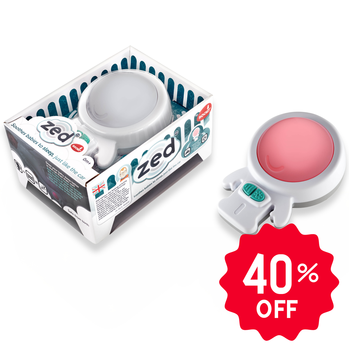 Open Box Special- Zed Sleep Soother with Vibration &amp; Night Light
