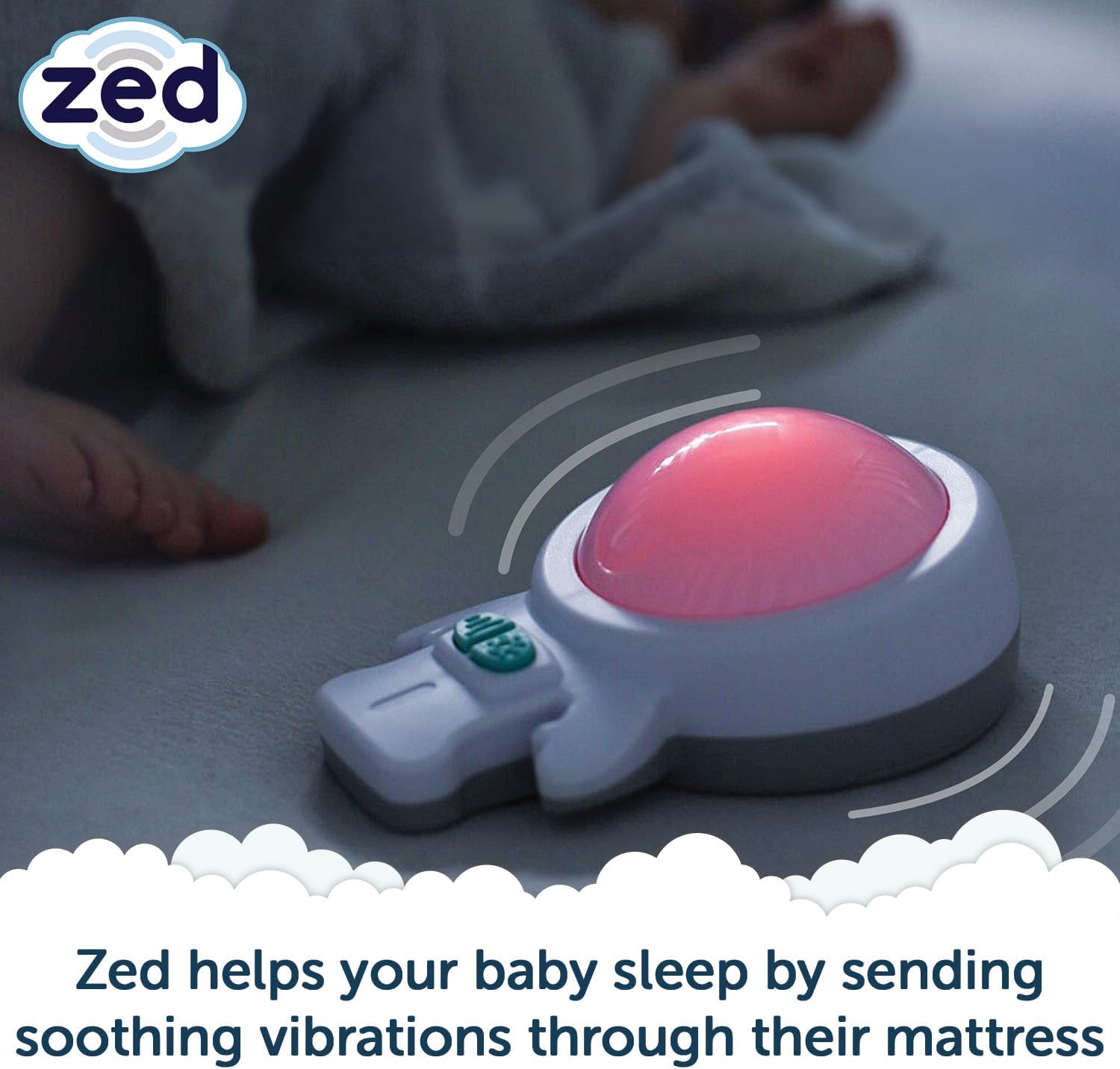 Zed Sleep Soother with Vibration & Night Light - Rockit Sleep Zed Sleep Soother with Vibration & Night Light - Rockit Sleep